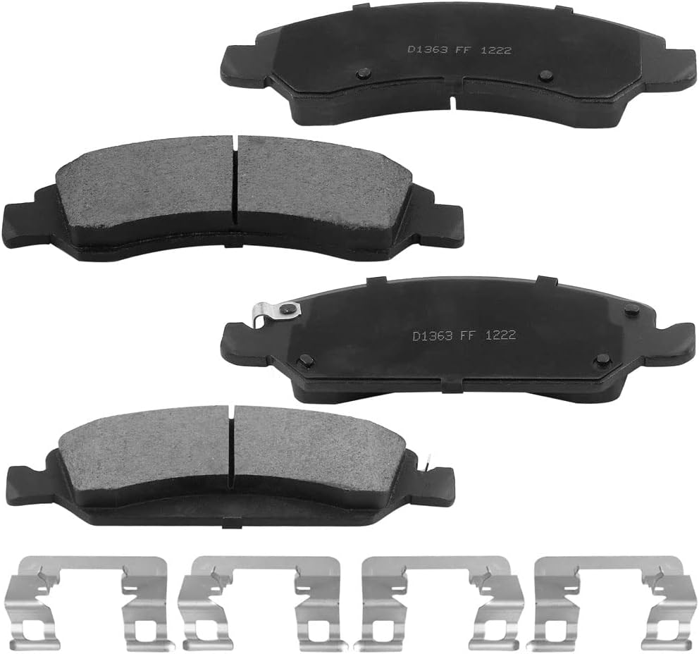 Front Brake Rotors and Pads Kit Compatible with 2005-2018 Chevy Silverado 1500, 2008-2020 Chevy Tahoe, 2015-2019 Chevy Suburban, GMC Yukon XL, 2005-2018 GMC Sierra 1500, 2008-2020 GMC Yukon