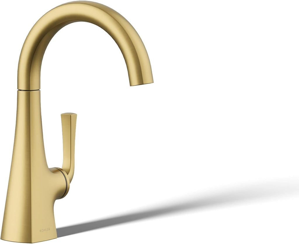 Kohler K-24134-2MB Graze Beverage Faucet, Vibrant Brushed Moderne Brass