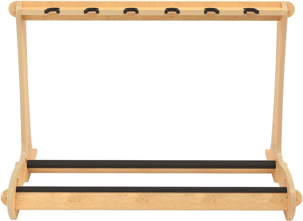 A&S Crafted Products 6 Guitar Stand for Acoustics & Electrics - The VersaRack | Nitro Safe Hardwood Rack | Made in U.S.A.