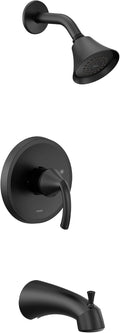 Moen UT2743EPBL Glyde M-CORE 2-Series 1-Handle Tub and Shower Trim Kit, Valve Required, Matte Black