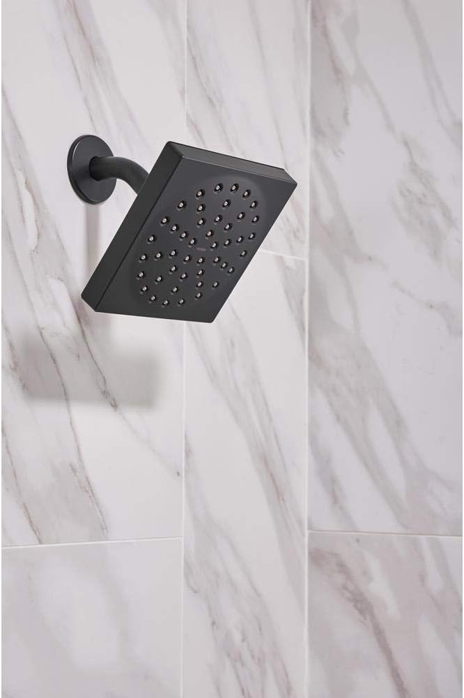 Moen Genta Single-Handle 1-Spray Tub and Shower Faucet in Matte Black (Valve Included)