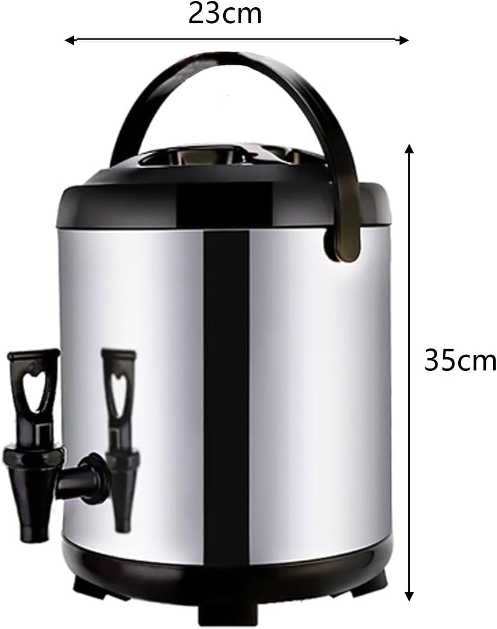 Catering Urn, 8L/10L/12L/16L/20L Hot Water Dispenser with Faucet, Stainless Steel Insulated Bucket Milk Tea Barrel for Hot Water and Beverage,8L
