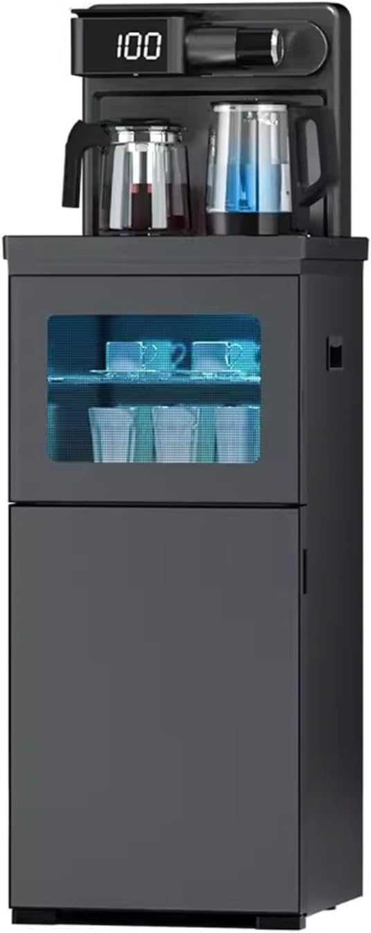 hot Water dispensers Tea Bar Machine Household High-end Fully Automatic Intelligent Boiling Water Dispenser Bottom Mounted Bucket Tea Dispenser Instant hot Water Dispenser (Color : Warm)