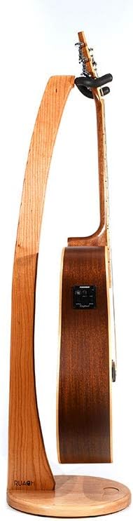Ruach Wooden Acoustic Electric Guitar Stand - Handmade from Cherry