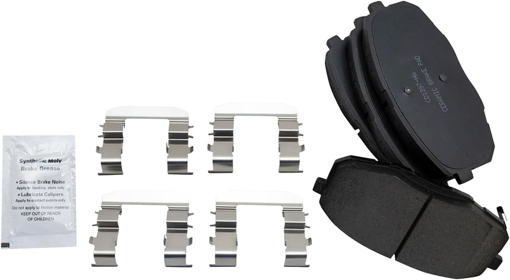 TRQ Performance Front Brake Pad and Rotor Set Ceramic Coated Drilled Slotted Vented Rotors Compatible with 2010-2013 Kia Forte Forte Koup