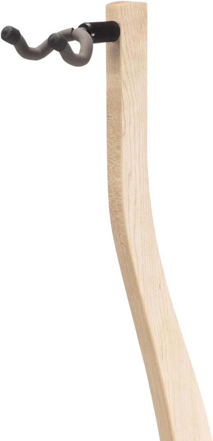 Zither Wooden Guitar Stand - Handcrafted Solid Maple Wood Floor Stands Best for Acoustic, Electric and Classical Guitars, Made in USA