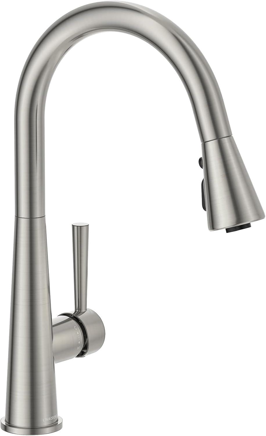 Lava Odoro Montelux Brushed Nickel Kitchen Faucet with Pull Down Sprayer, Single Handle Kitchen Sink Faucet, Faucet for Kitchen Sink with Magnetic Docking Spray Head and Deck Plate, KF321-BN