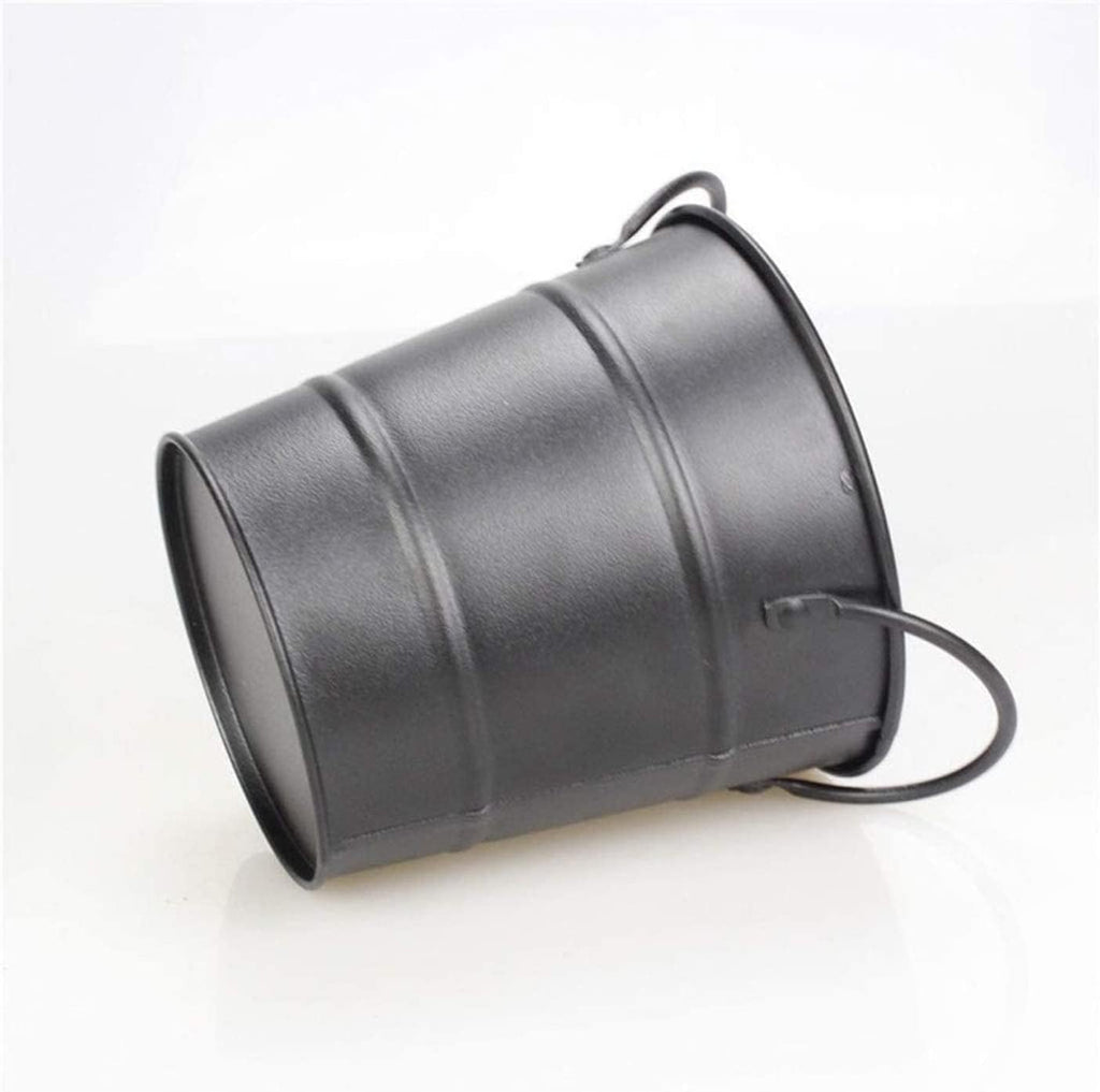 Ice Bucket Champagne Bucket Wine Cooler Bucket Mini Barbecue Ice Cube Bucket Household Drink Beer Ice Bucket for Home Bar Ice Buckets for Parties (Black 11 * 11.5cm)