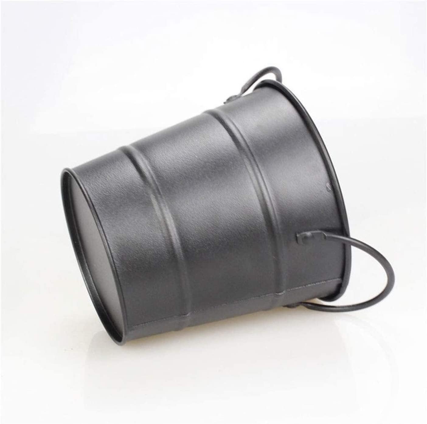 Ice Bucket Champagne Bucket Wine Cooler Bucket Mini Barbecue Ice Cube Bucket Household Drink Beer Ice Bucket for Home Bar Ice Buckets for Parties (Black 11 * 11.5cm)
