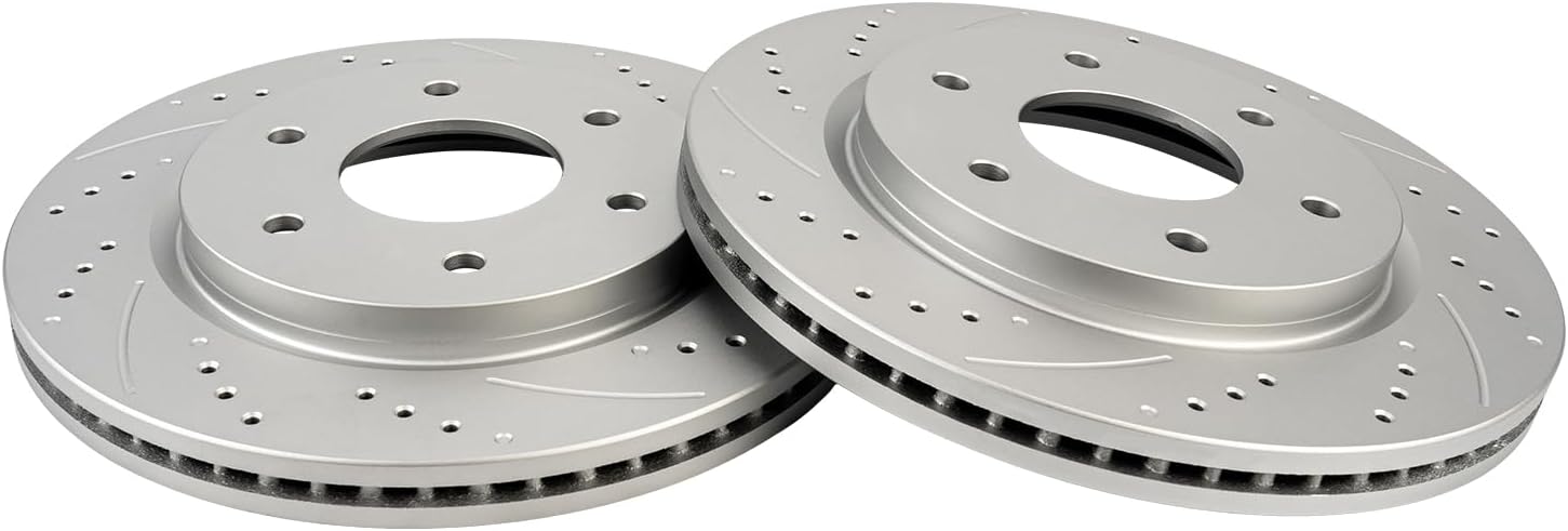 KAC - 320mm Front Disc Brake Rotors | Brake Kit for 2005-2007 TITAN, 2005-2006 Armada; QX56 2pcs Automotive Replacement Brake Rotors,31425