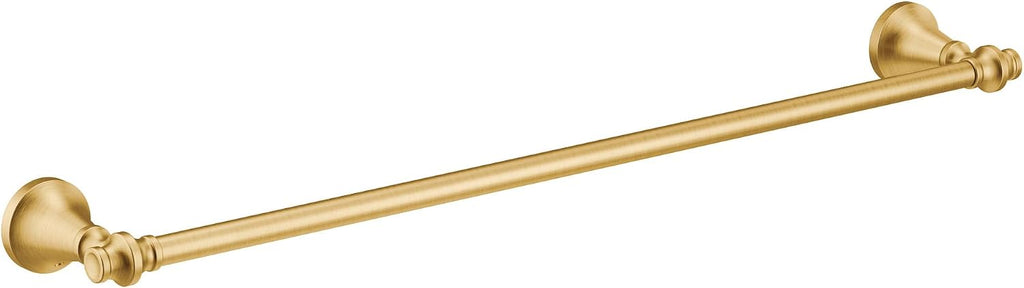 Moen YB0524BG Colinet Traditional 24-Inch Single Towel Bar, Brushed Gold
