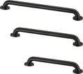 Stardrix Grab Bar Bundle for ADA Compliance, Matte Black Stainless Steel Grab Bar Set for Commercial and Residential Restrooms, 1.5' Diameter - 18', 36', 42' - Pack of 3