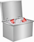 Commercial Stainless Steel Drop-in Ice Bin Chest – Insulated Bar Ice Well for Beverage Service