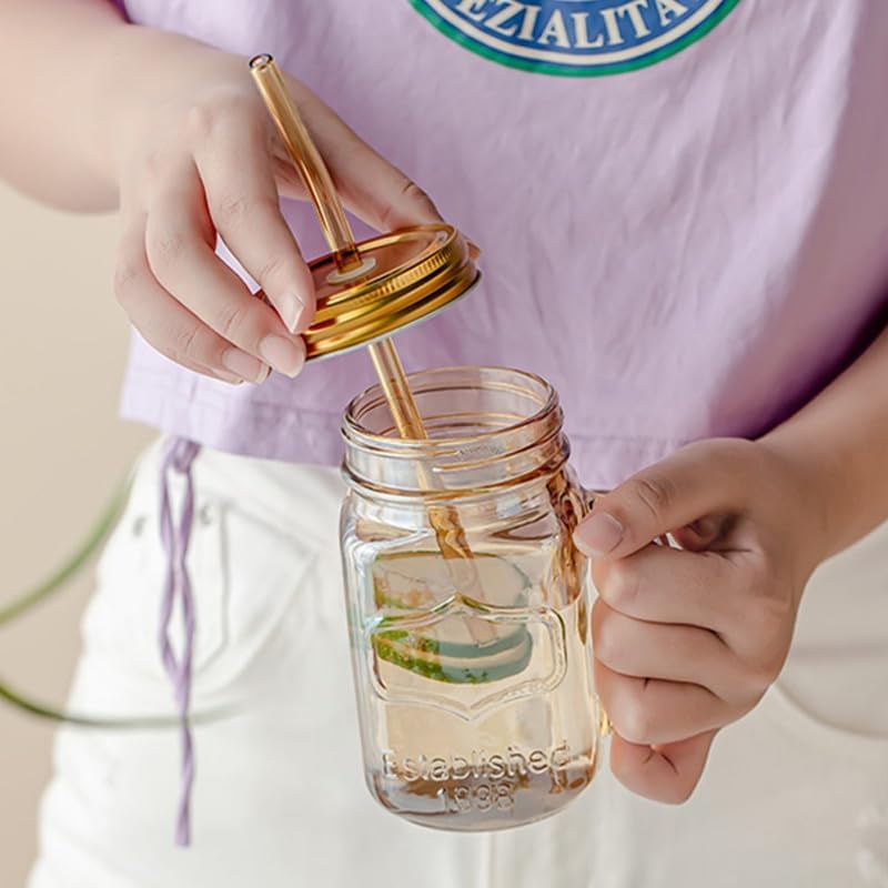 WALDOR Pitcher Glass Cold Water Kettle Bucket Light Cold Tea Pot Large Capacity Home Drink Dispenser with Faucet Party Picnic Juice Jar Hot/Cold Water Carafe