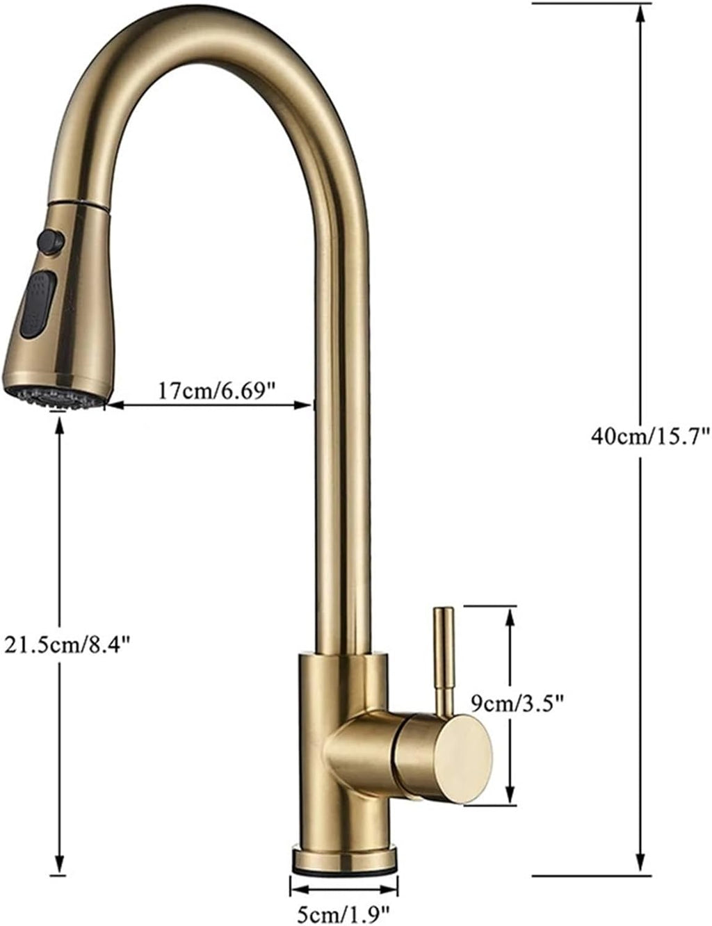 Smart Induction Touch Kitchen Faucets Deck Mount Pull Out Sensor Automatic Hot and Cold Water Mixer Faucet(Chrome)