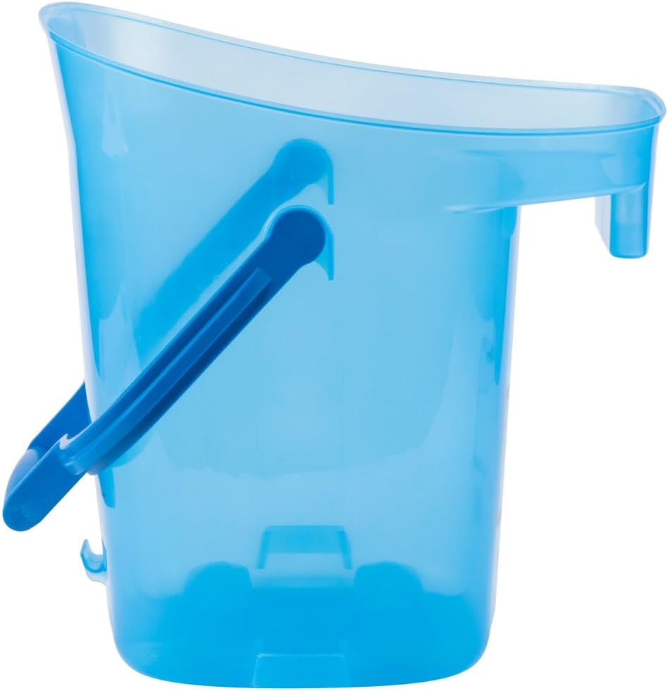 Soro Essentials- 6 Gallon Light Duty Ice Tote Bucket Blue Color Polypropylene- Commercial Ice Bucket for Parties Ice Pail with Handle Comfortable Carry Handle Great for Home Bar Chilling