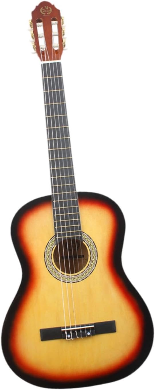 YIJU 39' Wood Classical Guitar Music Instrument Lightweight Full Size 6 Strings Acoustic Guitar for Children Students Boys Girls, Yellow