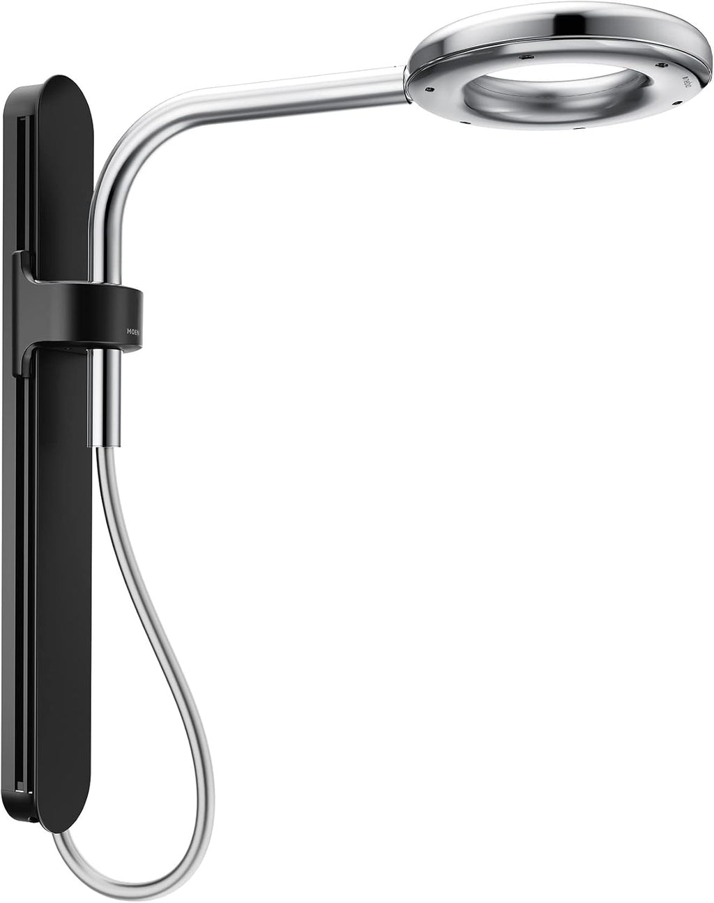 Moen N207R0BLC Spa Shower Rainshower, Matte Black/Chrome