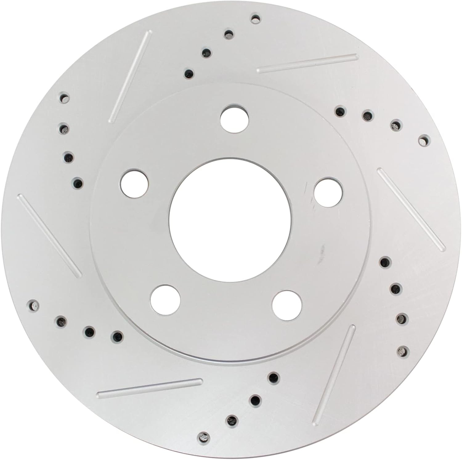 TRQ Performance Front Brake Pad and Rotor Set Ceramic Drilled Slotted G Coated Compatible with 1998-1999 Buick LeSabre Oldsmobile 88 LSS Regency Pontiac Bonneville