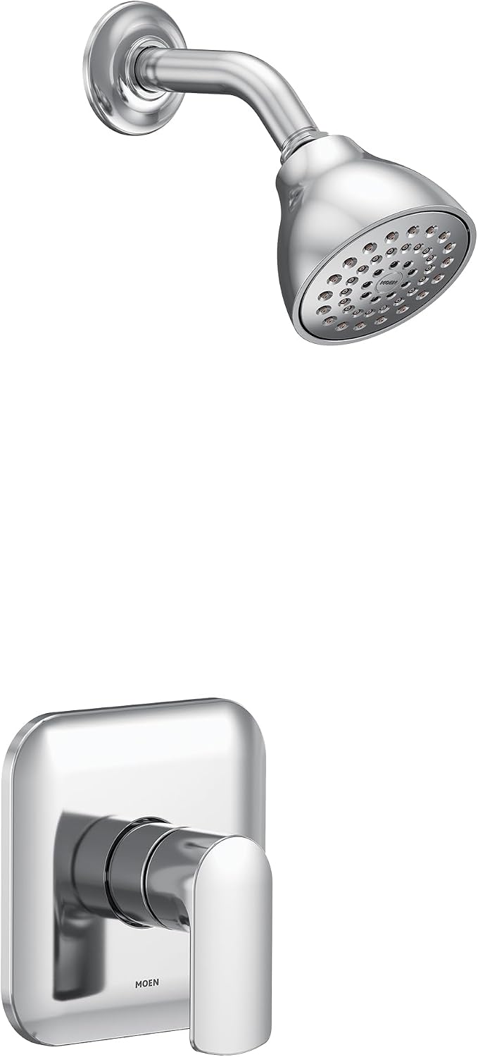 Moen UT2812EP Rizon M-CORE 2-Series 1-Handle Shower Trim Kit, Valve Required, Chrome