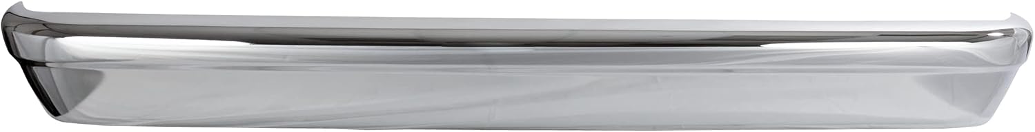 Garage-Pro Rear Bumper for Ford E-150 E-250 E-350 Super Duty 2005-2014, Chrome Steel, Automotive Exterior Accessories w/o Molding Holes, No Parking Aid Sensor