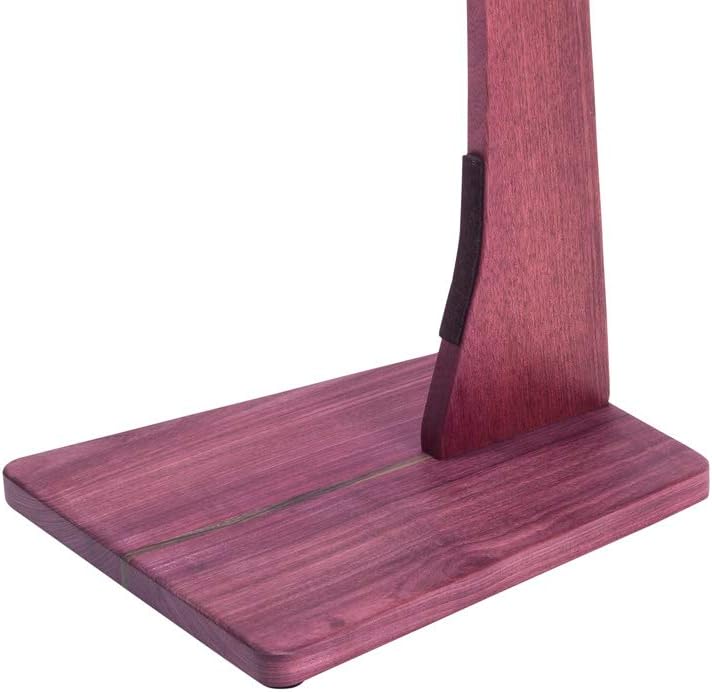 Zither Wooden Guitar Stand - Handcrafted Solid Purple Heart Wood Floor Stands Best for Acoustic, Electric and Classical Guitars, Made in USA