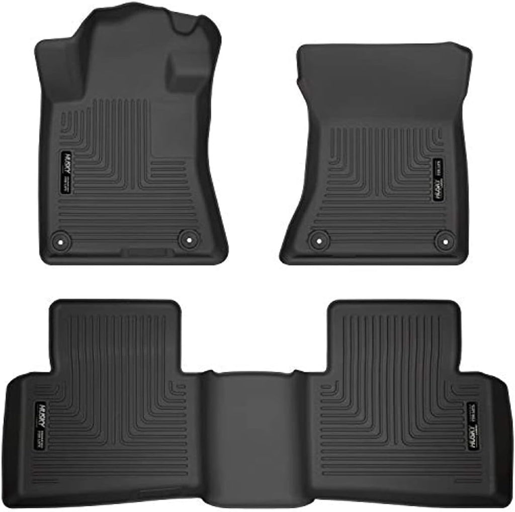 Husky Liners Weatherbeater Floor Mats | Fits 2019-2026 Nissan Altima | Front & 2nd Row, 3-pc Black - 99381