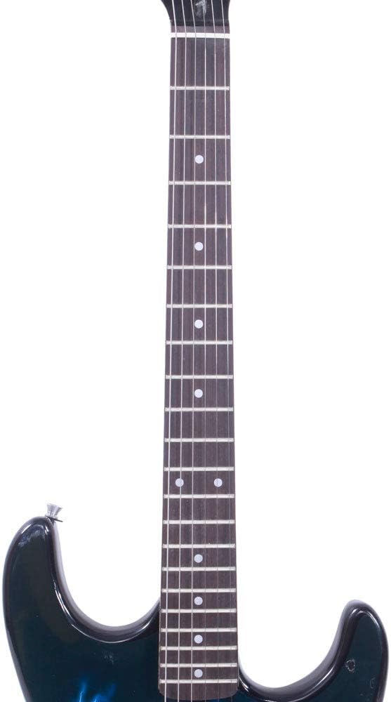 Full Size Electric Guitar Kit,39 Inch Beginner Electric Guitar,Complete Electric Guitars Set with Bag, Shoulder Strap, Power Wire, Wrench Tool,Tremolo Arm and Picks,Black and Dark Blue