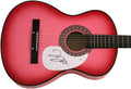 JESSIE JAMES DECKER SIGNED AUTOGRAPH FULL SIZE PINK ACOUSTIC GUITAR W/JAMES SPENCE AUTHENTICATION JSA COA - COUNTRY MUSIC BEAUTY, SOUTHERN GIRL CITY LIGHTS, ON THIS HOLIDAY
