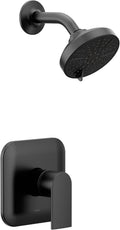 Moen Genta LX M-CORE 2-Series Shower Trim Kit with Showerhead and Lever Handle, Valve Required, Matte Black, UT2472EPBL