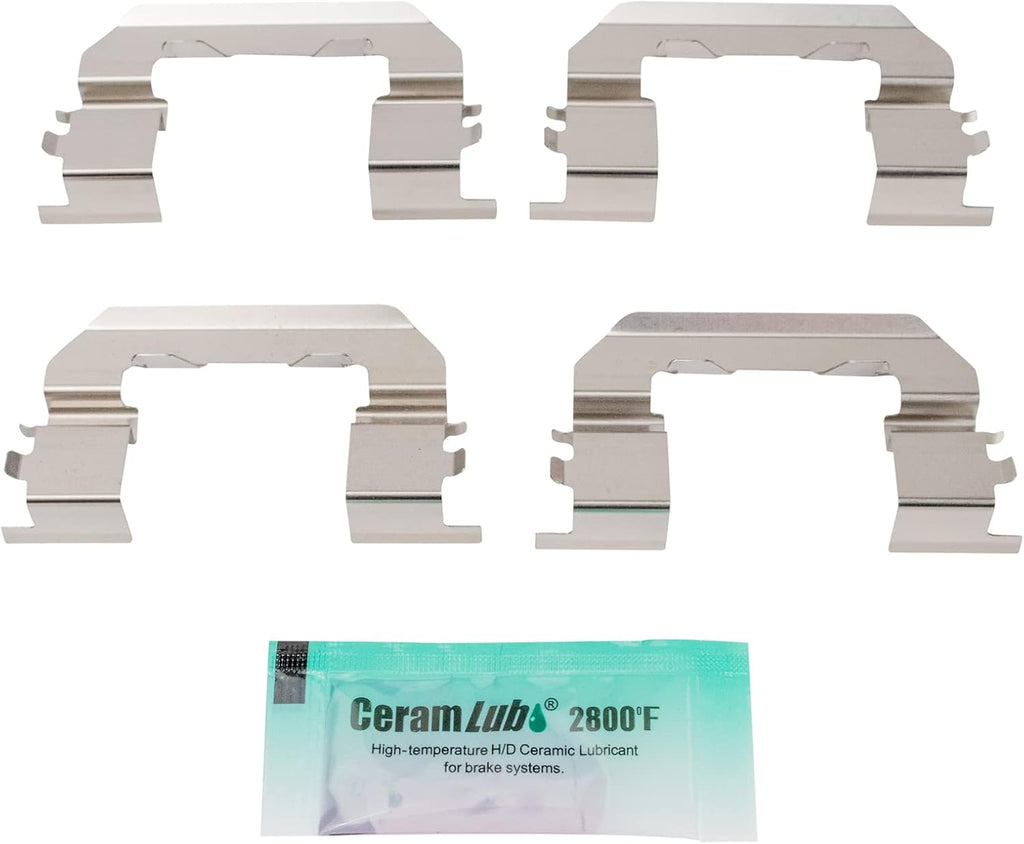 TRQ Front Brake Pad and Rotor Set Semi Metallic Vented Rotors Calipers Compatible with 2011-2014 Hyundai Sonata