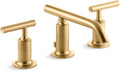 Kohler 14410-4-2MB Purist® Widespread Bathroom Sink Faucet with Lever Handles, 1.2 gpm, Vibrant Brushed Moderne Brass