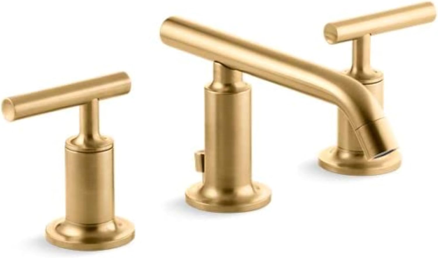 Kohler 14410-4-2MB Purist® Widespread Bathroom Sink Faucet with Lever Handles, 1.2 gpm, Vibrant Brushed Moderne Brass