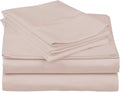 Truly 1000 Thread Count - 100% Egyptian Cotton King(76' X 80') Blush Sheet Set - 6-Piece Single Ply Long-Staple Yarns, Sateen Weave, Fits Mattress Upto21-23'' Inch Deep Pocket