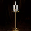 GAGALU Floor-Standing Stainless Steel Champagne Bucket Set, Housewarming Decoration, Bar KTV Christmas Family Kitchen Party Ice Bucket,J