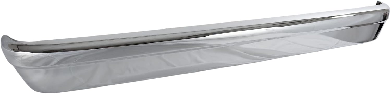 Garage-Pro Rear Bumper for Ford E-150 E-250 E-350 Super Duty 2005-2014, Chrome Steel, Automotive Exterior Accessories w/o Molding Holes, No Parking Aid Sensor
