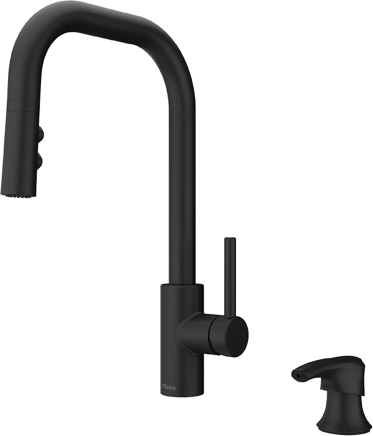 Pfister Zanna 1-Handle Pull-Down Kitchen Faucet in Matte Black
