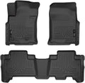 Husky Liners Weatherbeater Floor Mats | Fits 2010-2012 Toyota 4Runner, 2010-2013 Lexus GX460 | Front & 2nd Row, 3-pc Black - 98571