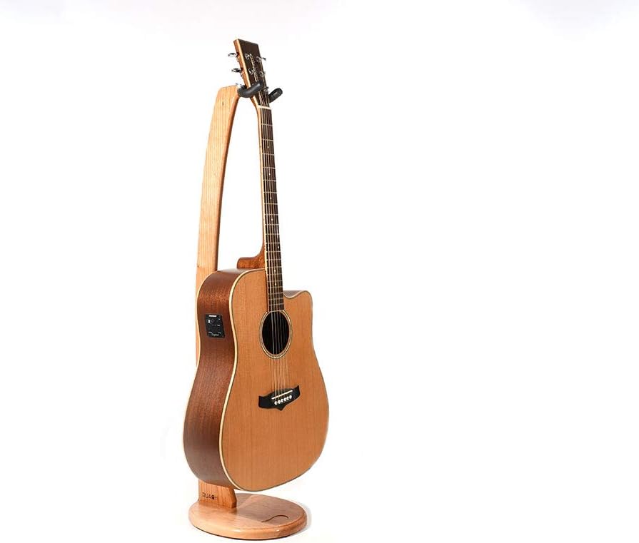 Ruach Wooden Acoustic Electric Guitar Stand - Handmade from Cherry