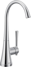 Moen Chrome Kurv One-Handle High Arc Single Mount Cold Water Beverage Faucet with Optional Filtration System, S5560