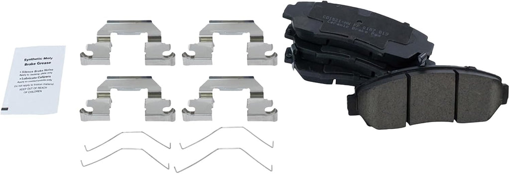 TRQ Performance Front Brake Pad and Rotor Set Ceramic G Coated Drilled Slotted Vented Rotors Compatible with 2011 Honda Accord Crosstour 2012-2016 CR-V 2012-2015 Crosstour