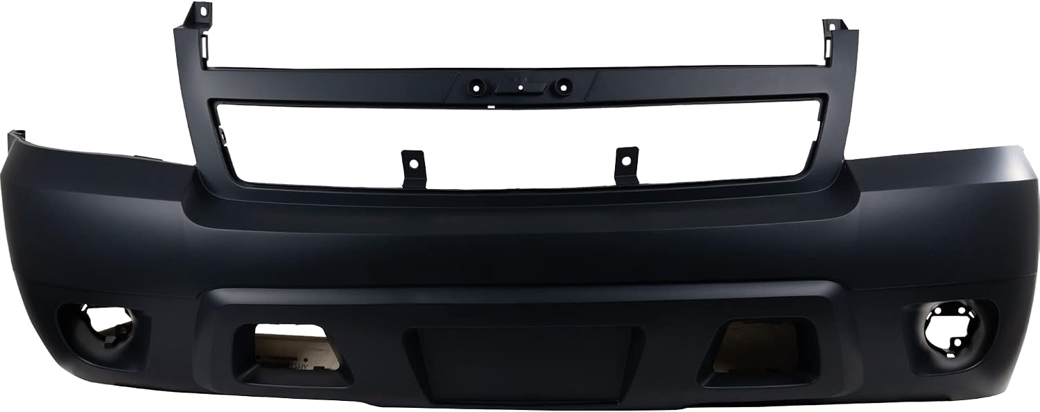 Garage-Pro Front Bumper Cover For 2007-2014 Chevrolet Tahoe, Suburban 1500, 2007-2013 Avalanche, Suburban 2500, w/o Off-Road Package, w/Fog Light Holes, w/o Parking Sensor Holes, Car Accessories