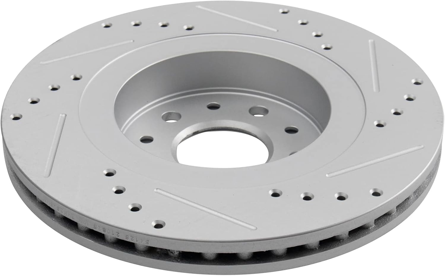 TRQ Performance Front Brake Pad and Rotor Set Ceramic Coated Drilled Slotted Rotors Compatible with 05-07 Ford Five Hundred Freestyle 08-09 Taurus Taurus X 05-07 Mercury Montego 08-09 Sable