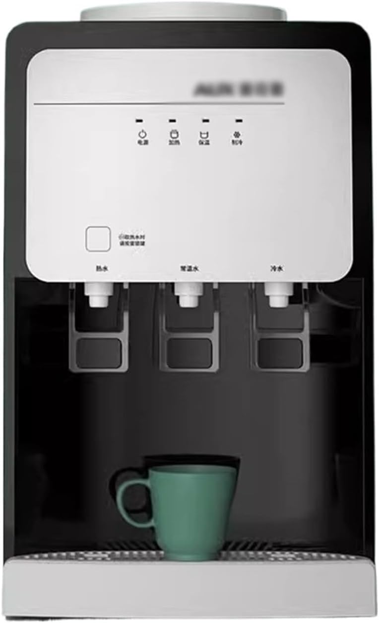 hot Water dispensers Household Desktop Water Dispenser with Refrigeration and Heating Desktop Office Children's Lock and Bucket Integrated Machine Instant hot Water Dispenser (Color : B-Ice Warm)