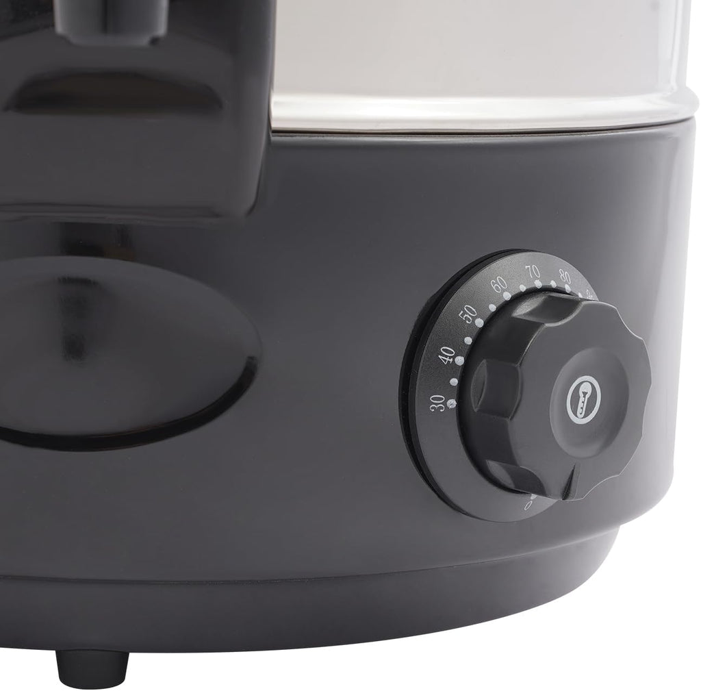 7.4 Gallon Commercial Electric Hot Water Boiler and Dispenser, Stainless Steel Interior Countertop Warmer with 86-248℉ Adjustable Temp for Coffee Tea -Black