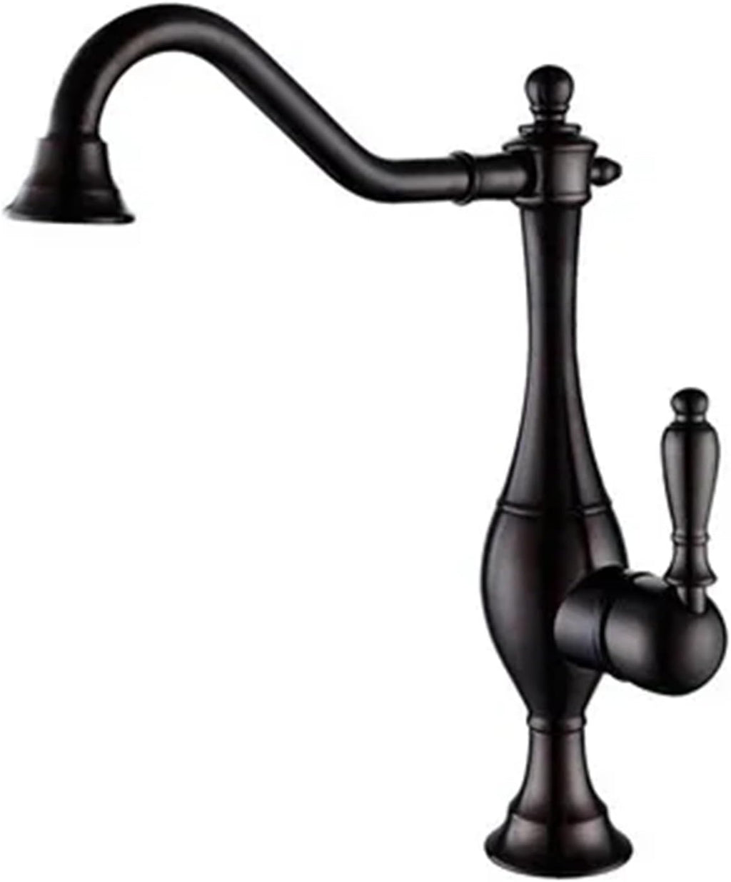Kitchen Mixer Faucets Hot & Cold Solid Brass Sink Water Taps Single Handle Deck Mounted Crane Vessel(ORB)