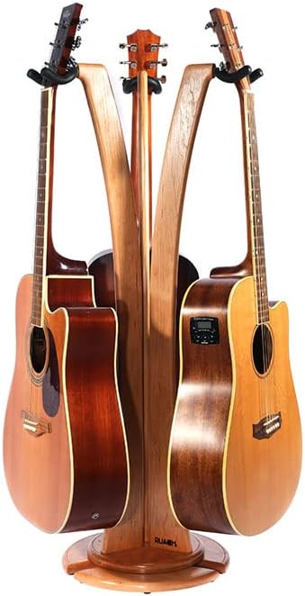 Ruach GS-1 Triple Acoustic/Electric Guitar Stand - Cherry