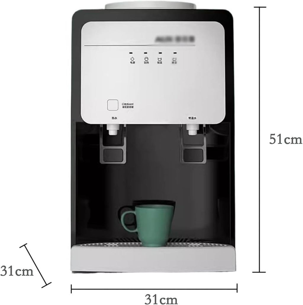 hot Water dispensers Household Desktop Water Dispenser with Refrigeration and Heating Desktop Office Children's Lock and Bucket Integrated Machine Instant hot Water Dispenser (Color : B-Ice Warm)