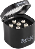LUXE BY MARTIN® Acoustic Guitar Bridge Pins – Bone with Pearl Inlay | Liquidmetal® Construction for Increased Volume and Sustain | Set of 6