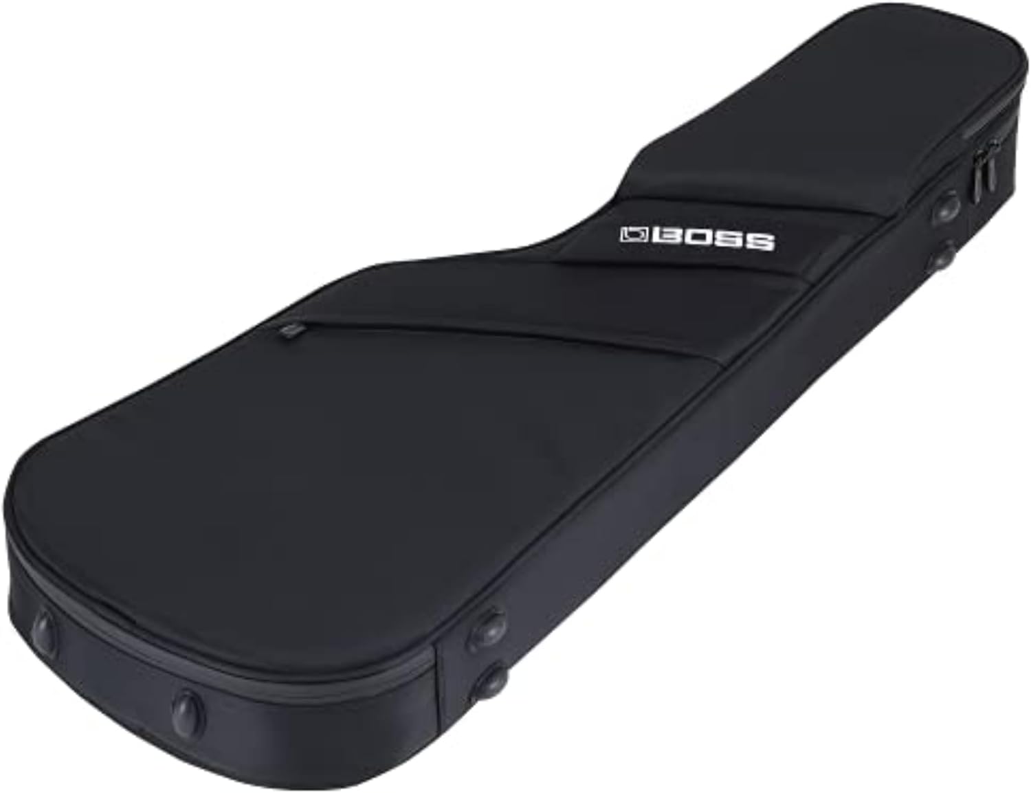BOSS CB-EG20 – Premium Protection, Lightweight Semi-Rigid Guitar Gig Bag – Thick Internal Padding – Backpack Straps for Easy Transport – Accessories Pockets and Heavy-Duty Zippers